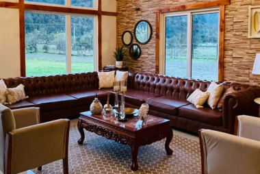 Living Respaldo Capitoné en L de 5 y 6 Cuerpos