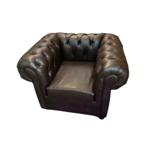 Sofá Capitoné 1 Cuerpo en PU Café