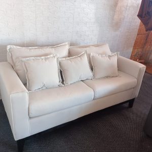 Sofá de 3 Cuerpos Liso Lino Beige