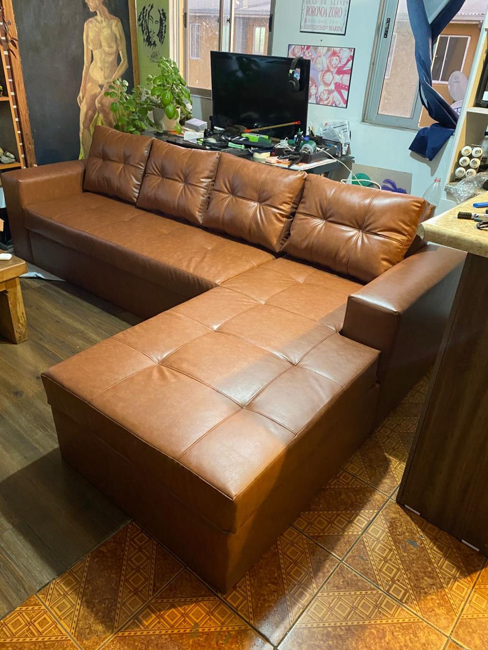 Sofá 5 Cuerpos en L Modelo liso - Imagen 2